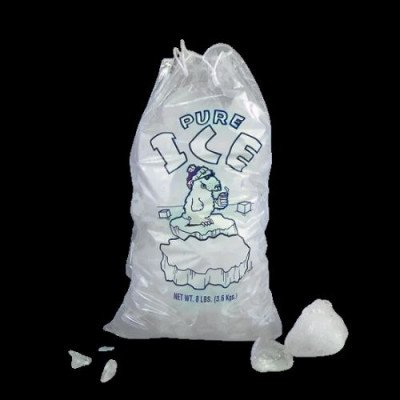 8 lb Plastic Ice Bags